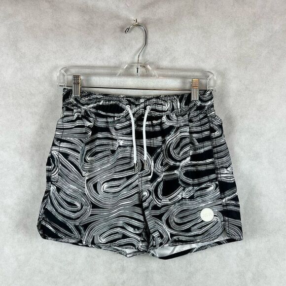 Native Youth Black and White swim Trunks - Picture 1 of 7